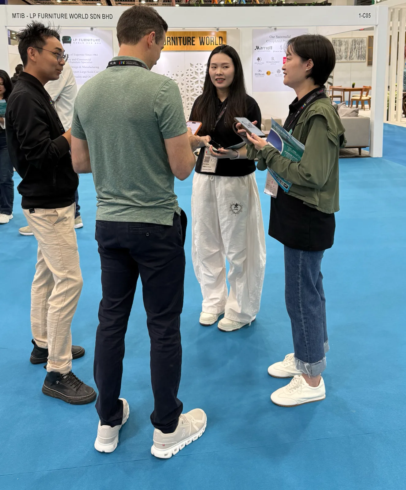 Conversations at the exhibition