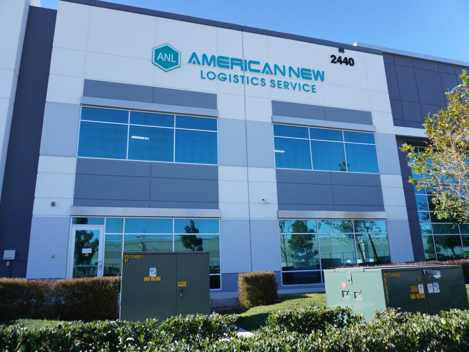 Warehouse exterior in Ontario, California
